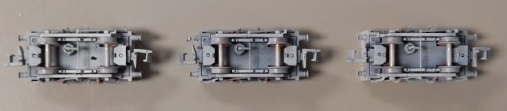 Graham Farish 377-475Z N Weathered BR China Clay wagons w/ Flat Hoods (Set of 3)
