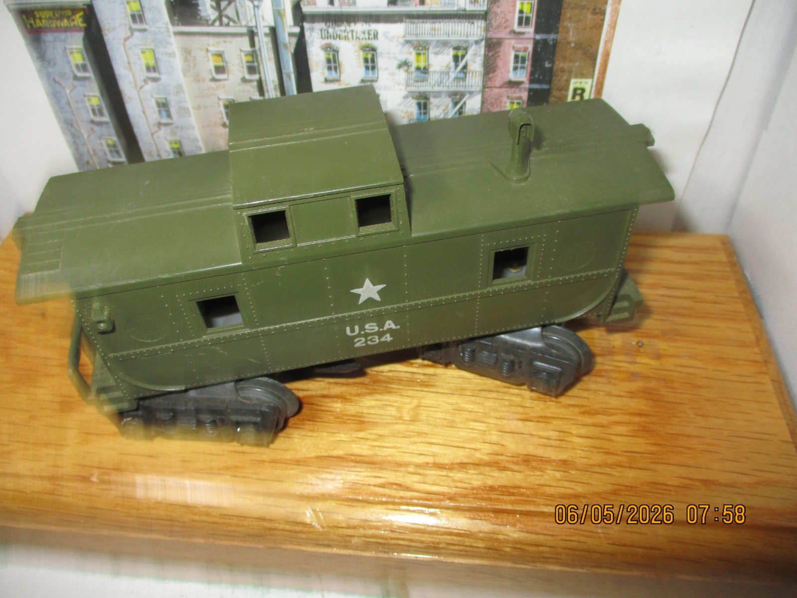 Vintage Marx USA ARMY CABOOSE #234~VG CONDITION