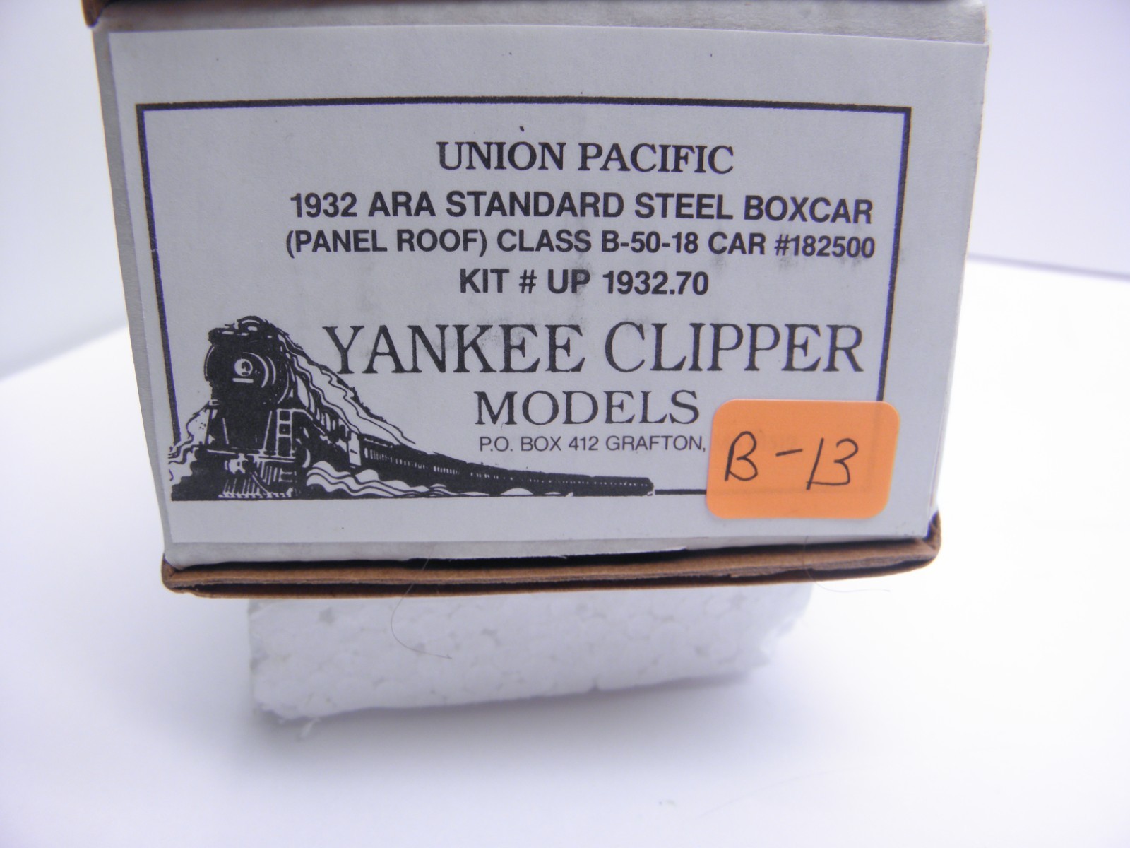 YANKEE CLIPPER 1932 ARA STANDARD STEEL BOXCAR ~UP – HO – RESIN KIT #UP 1932.70