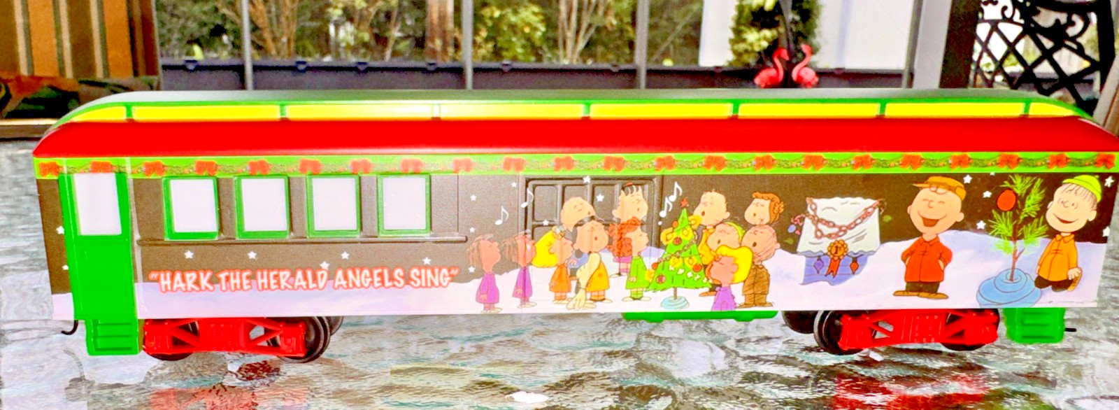 Hawthorn Village Peanuts Christmas Hark The Angels Sing Dome Car W/tracks+COA