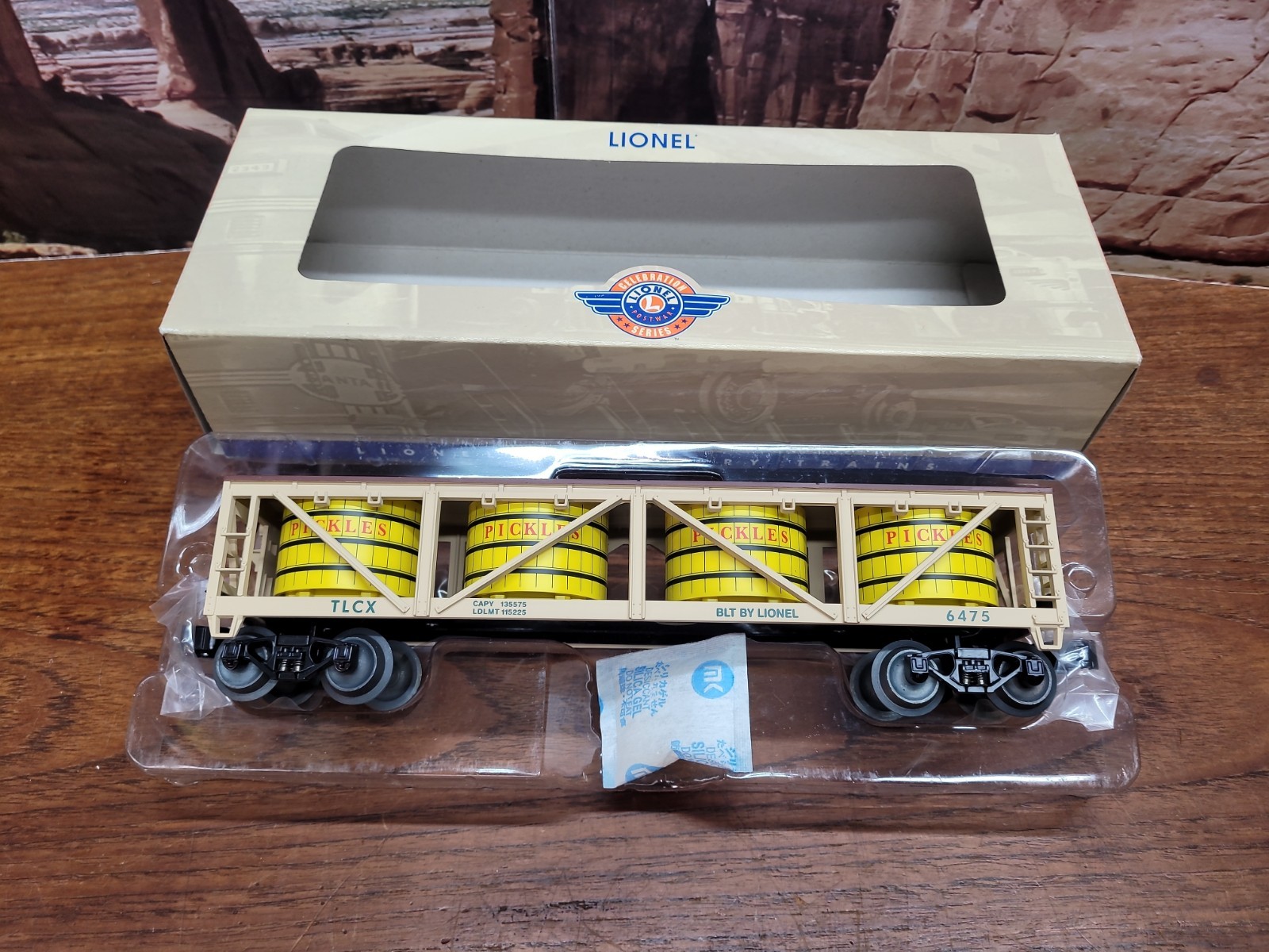 Lionel O Gauge # 6475 Pickles Vat Car 6-39478