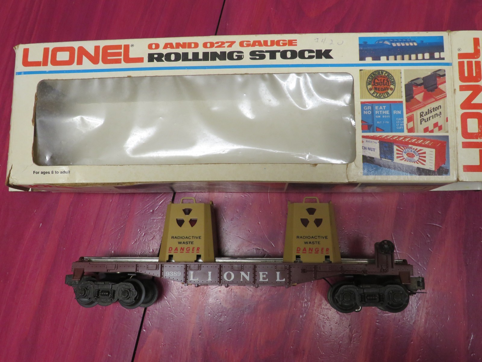 Lionel Radioactive Waste car #6-9389