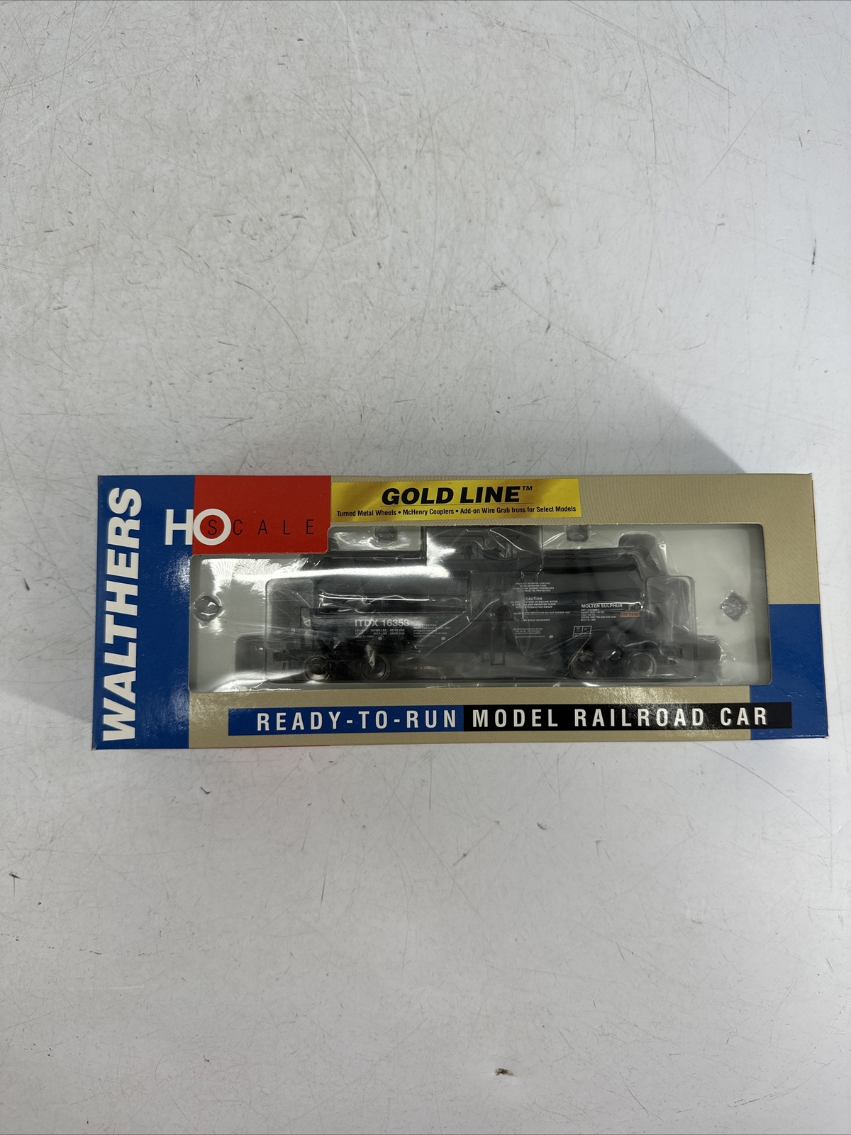 RARE Walthers 932-7235 Gold Line UTLX 16,000 Gal Funnel Flow Tank Car ITDX 16353