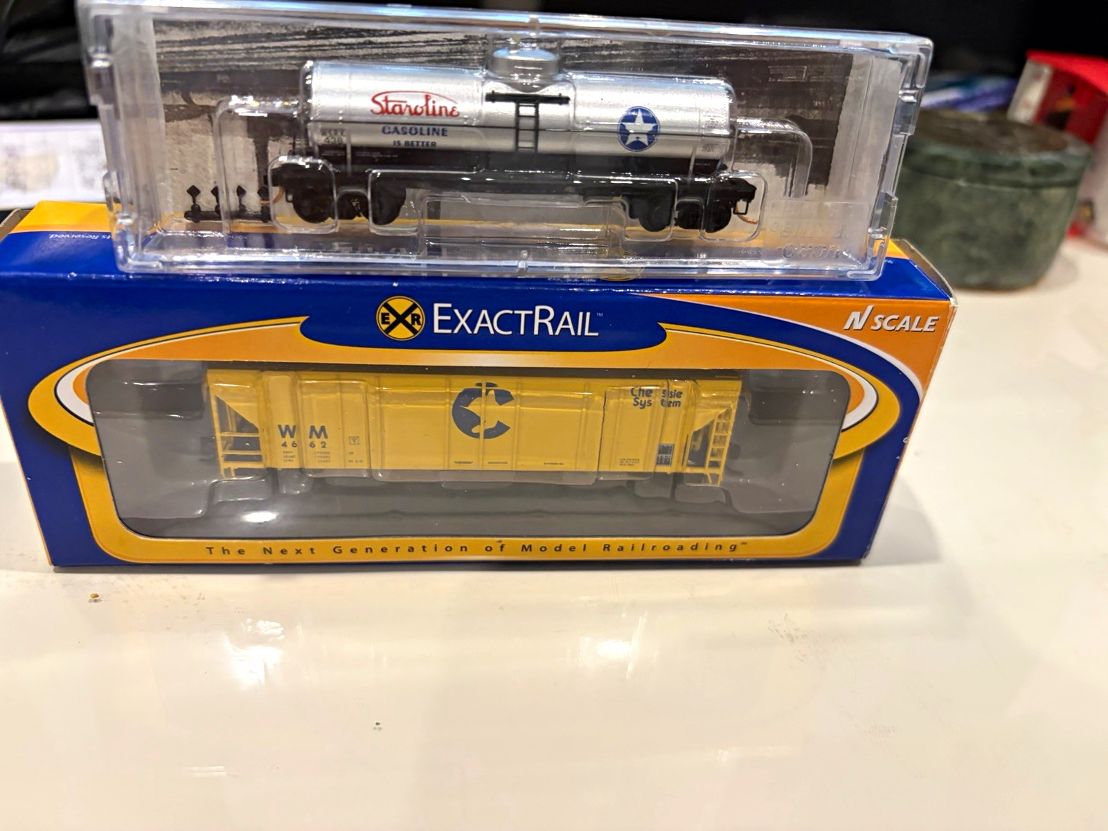 ExactRail N Scale Staroline Silver Gasoline Tank Freight Car