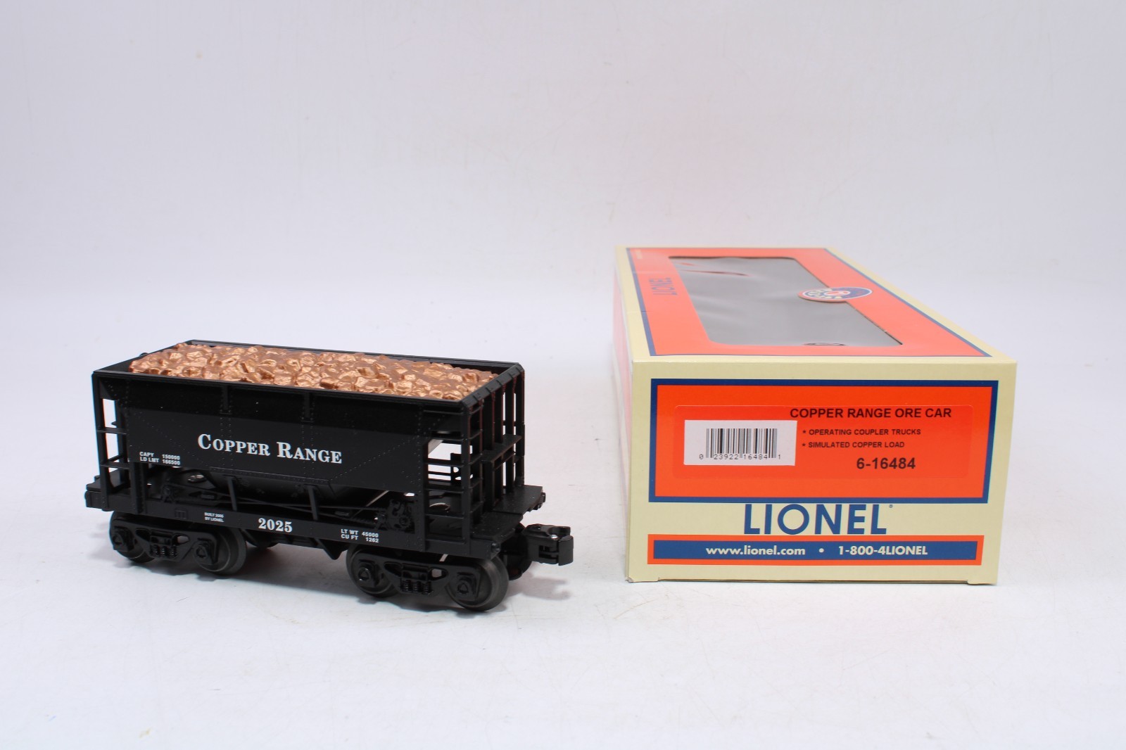 Lionel 6-16484 O Gauge Ore Car Copper Range 2025 Simulated Copper Load