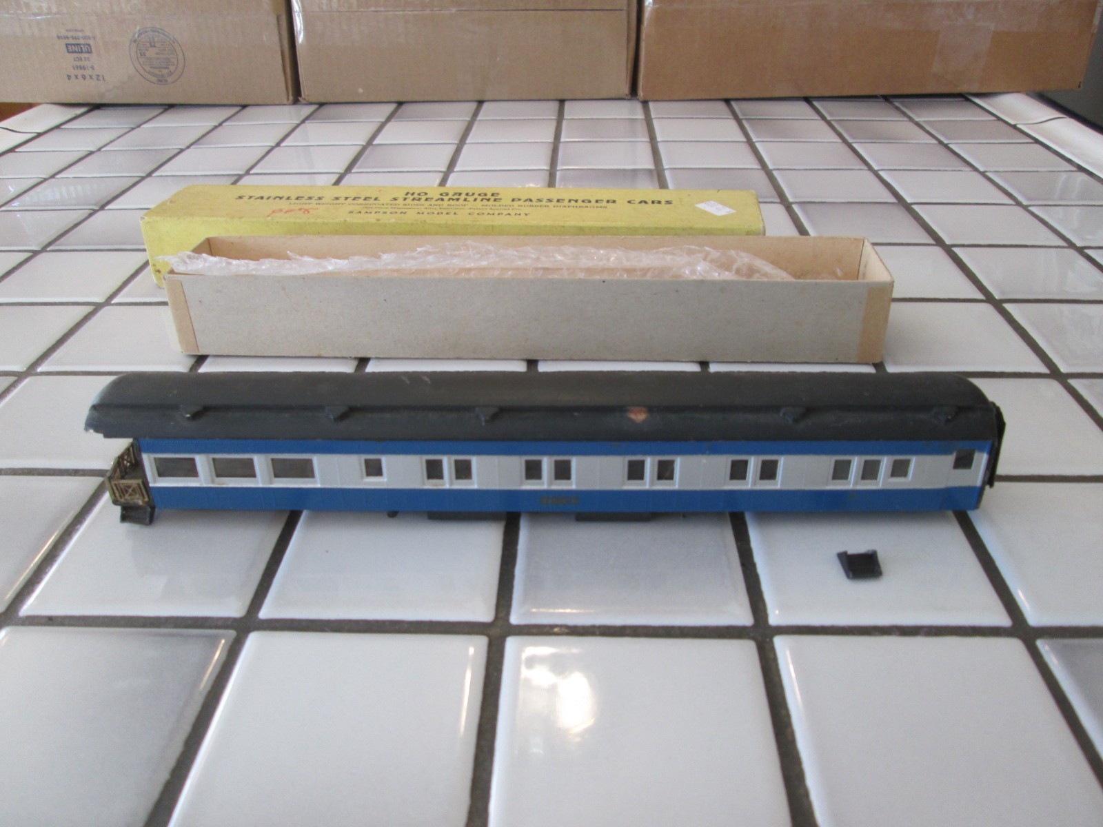 very old sampson models wood/metal passenger car HO SCALE