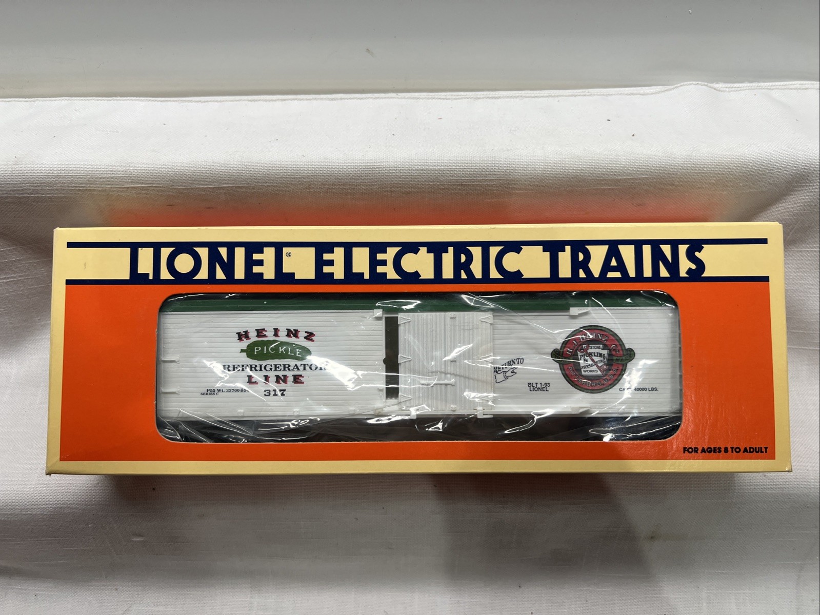 Vintage 1993 Lionel 6-16807 H.J. Heinz Pickle Refrigerator Line Reefer 317
