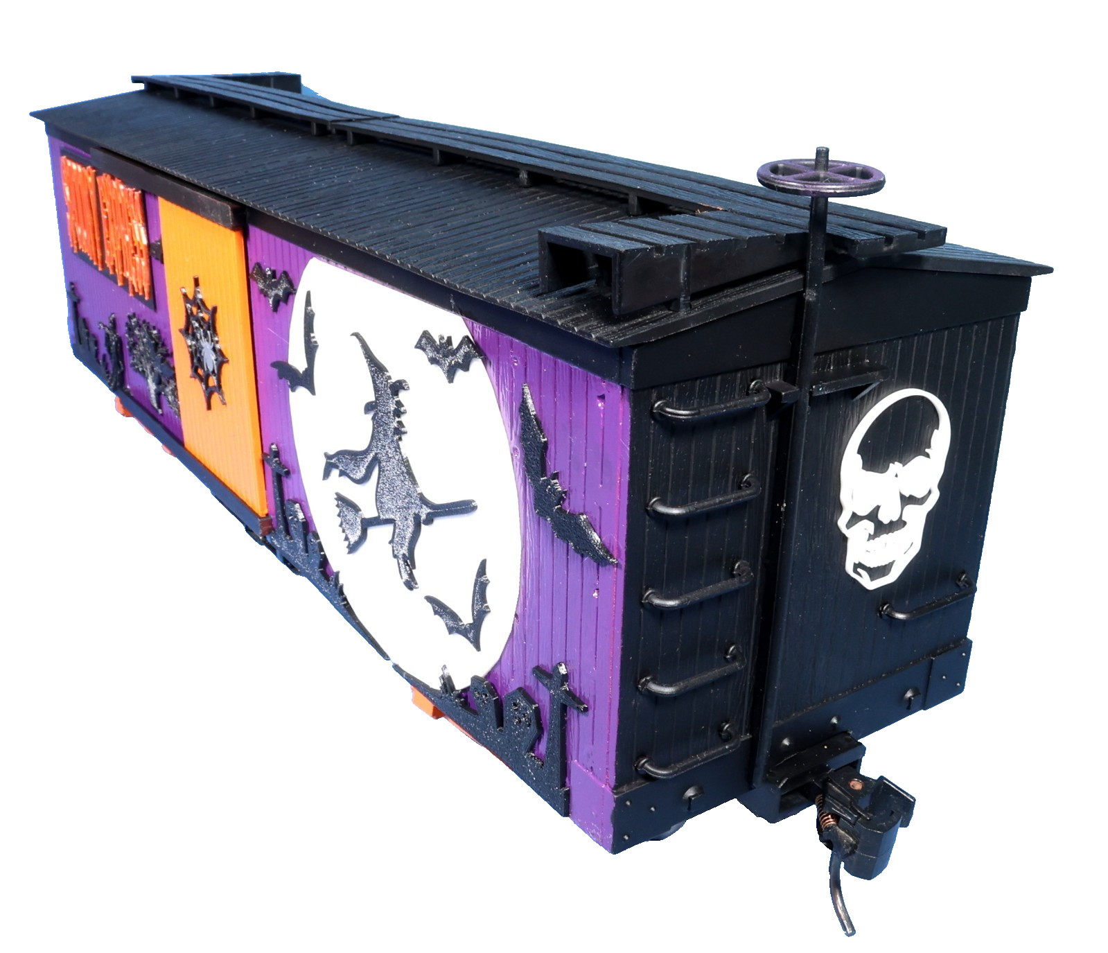 Custom G Scale Spooky Express Halloween Boxcar