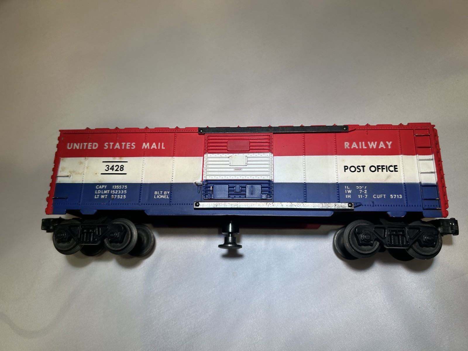 Lionel No. 3428 US Mail Car, with operating manual