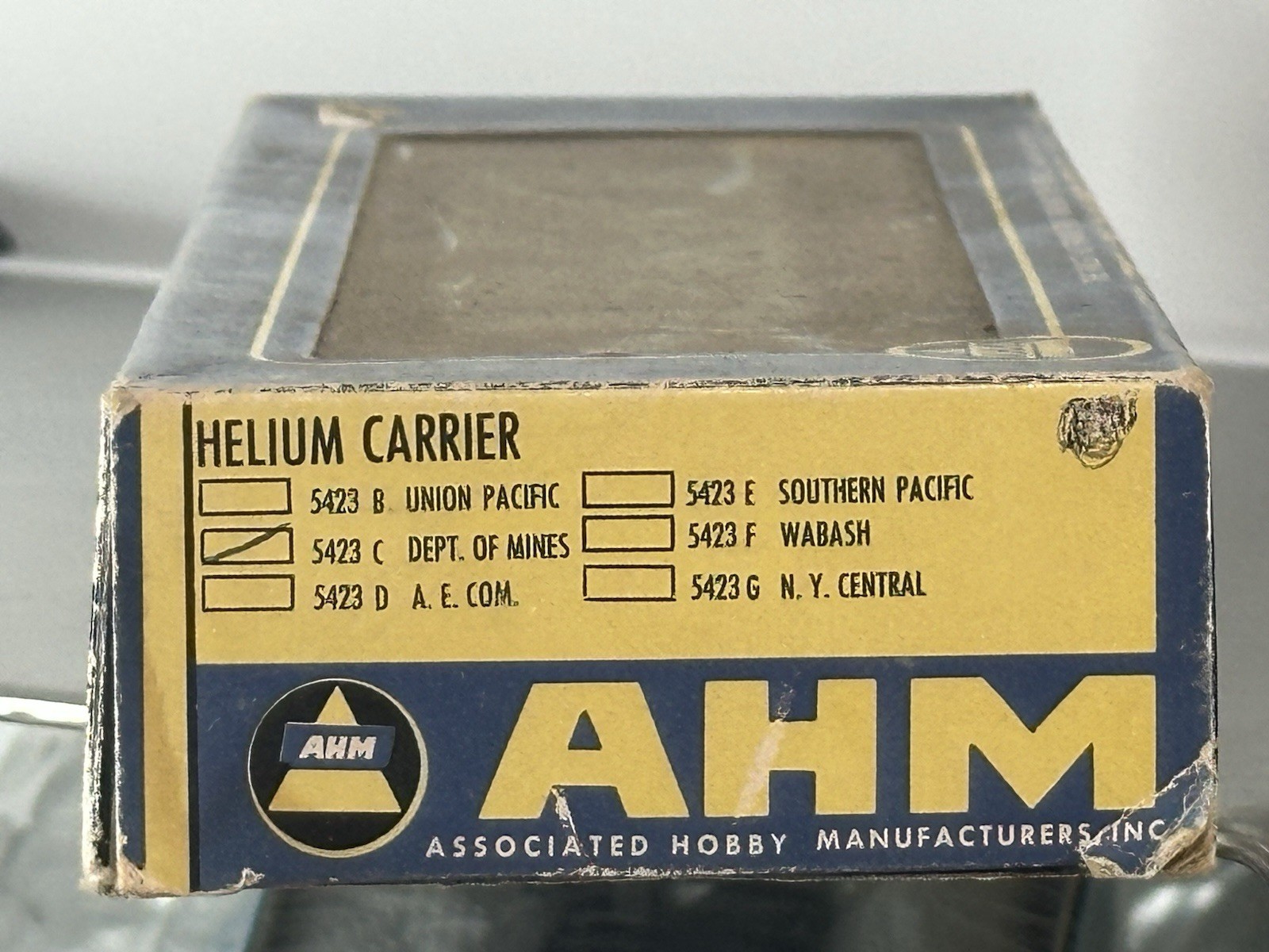 4 LOT AHM HO Helium Carrier Freight Cars w/Orig Boxes-3 Dept.of Mines & 1 UP NEW