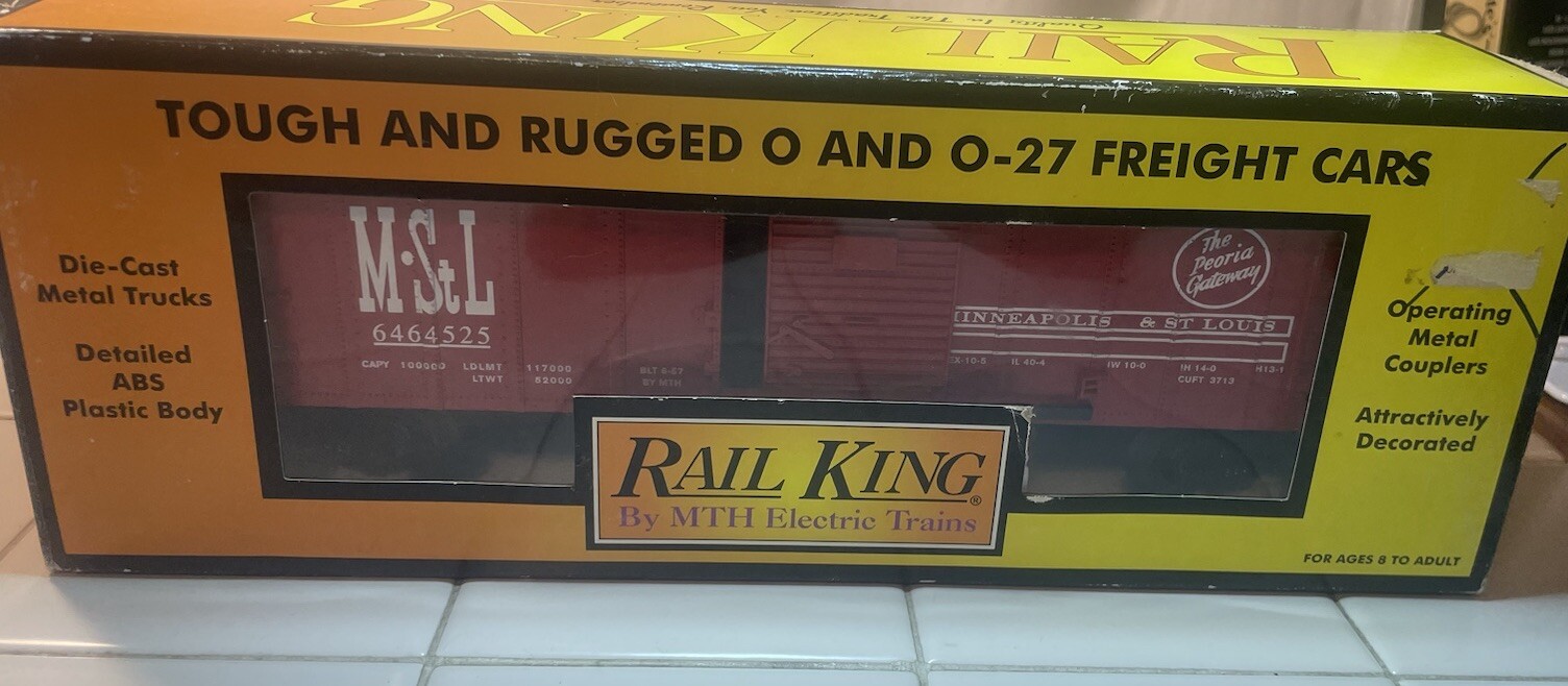 Rail King Die-Cast Metal Cars Detailed ABS Plastic Body 30-74169