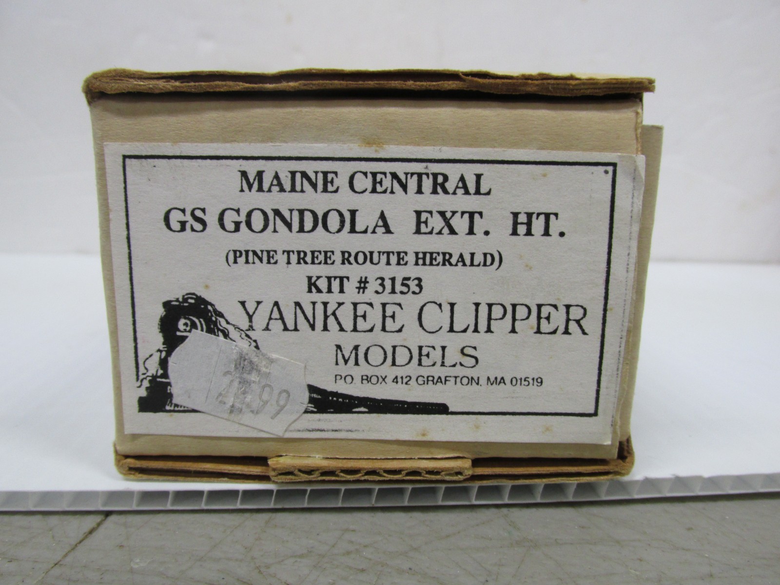 YANKEE CLIPPER # 3153 ~ MAINE CENTRAL GS GONDOLA CAR – RESIN KIT ~HO SCALE