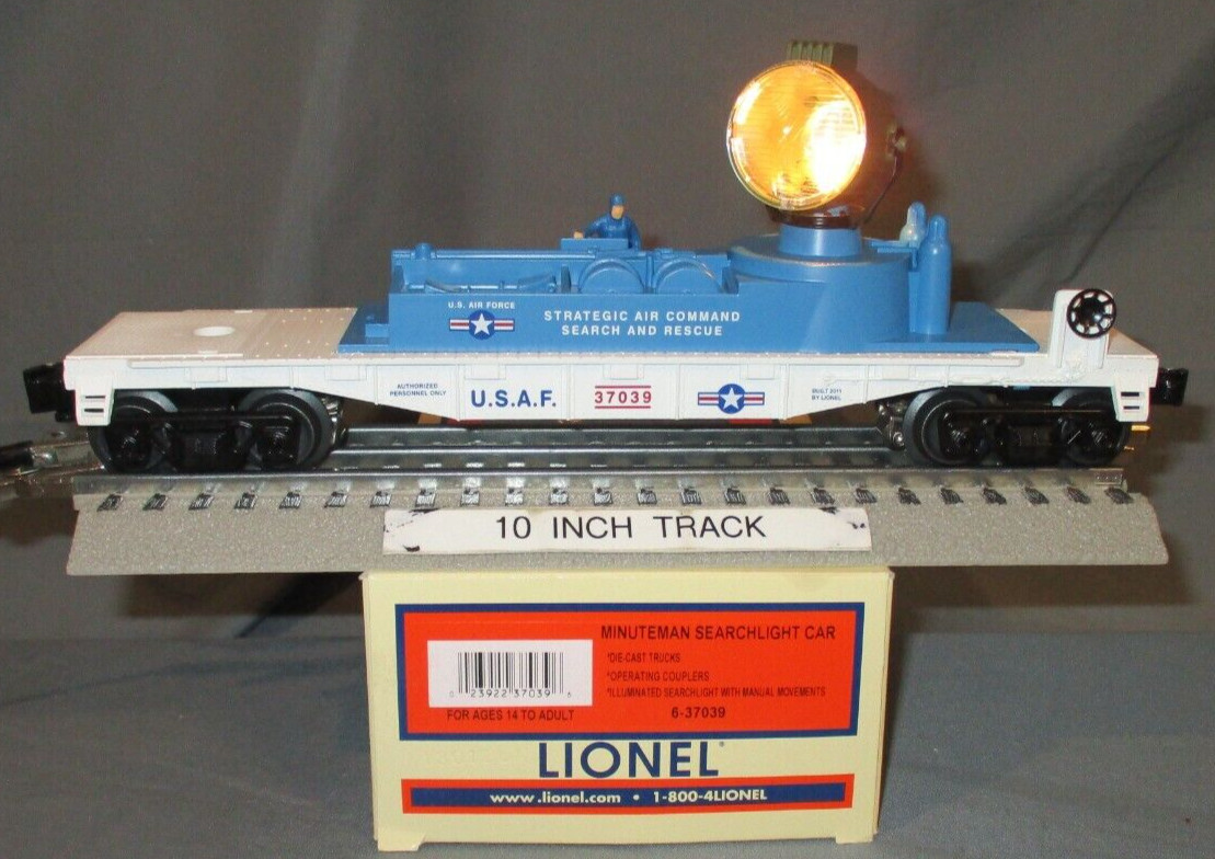 Lionel 37039 US Air Force SAC Minuteman Operating Searchlight Car O/027 ga. 2011