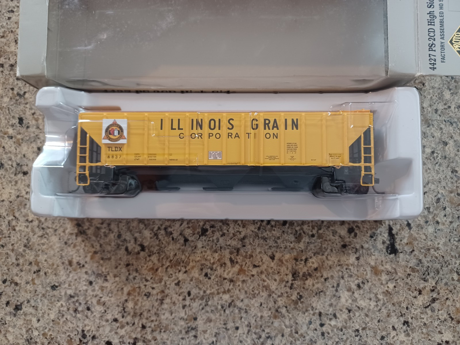 PROTO 2000-HO-4427 PS-2CD-HIGH SIDE COVERED HOPPER-ASSEMBLED-TLDX-IL-#6837-21372