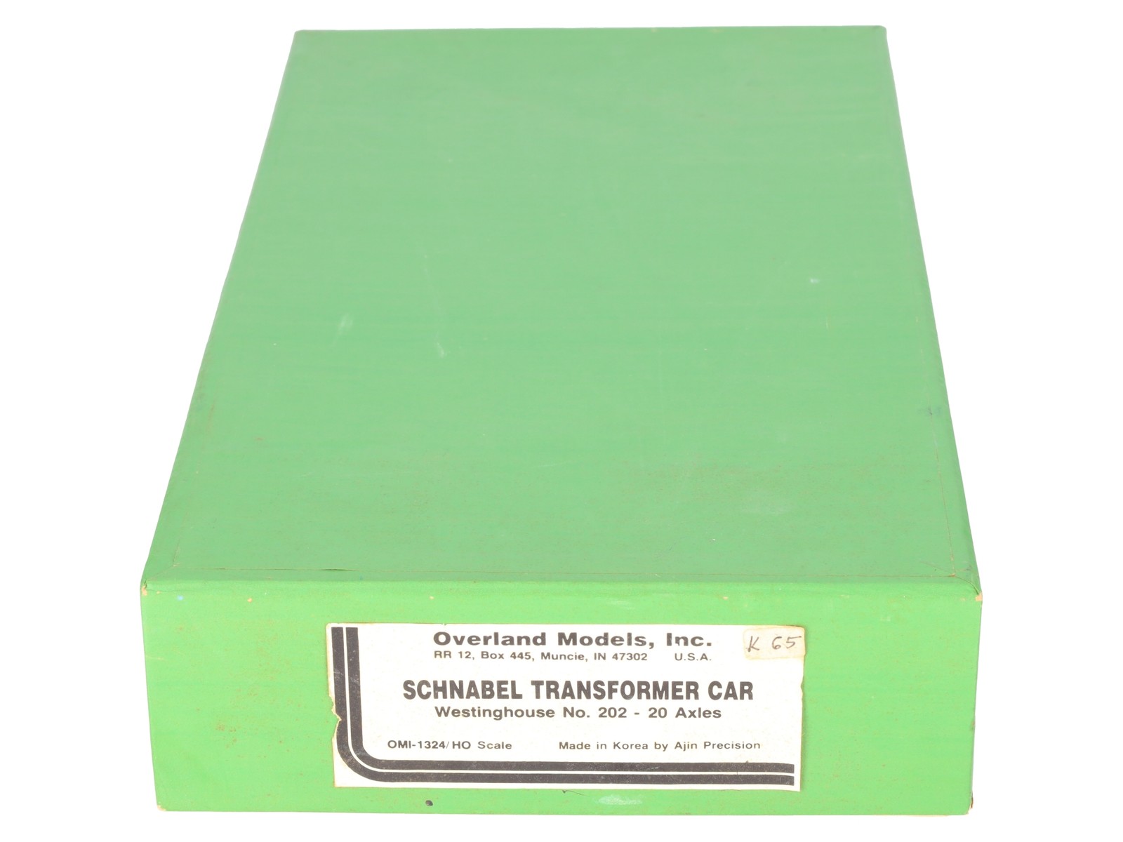 Overland OMI-1324 BRASS HO Schnabel Transformer Westinghouse No. 202 -Unpainted