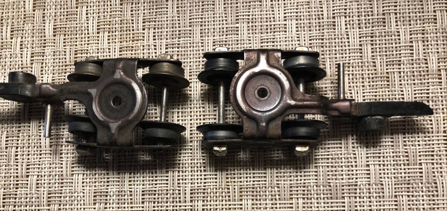 AMERICAN FLYER S Gauge Pressed Steel Trucks With Link Couplers