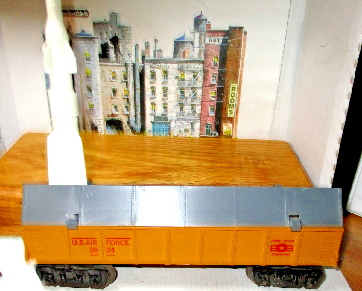 Rare Marx O Gauge #2824 USAF 8-Wheel Operating Missile Launch Car~EXCELLENT