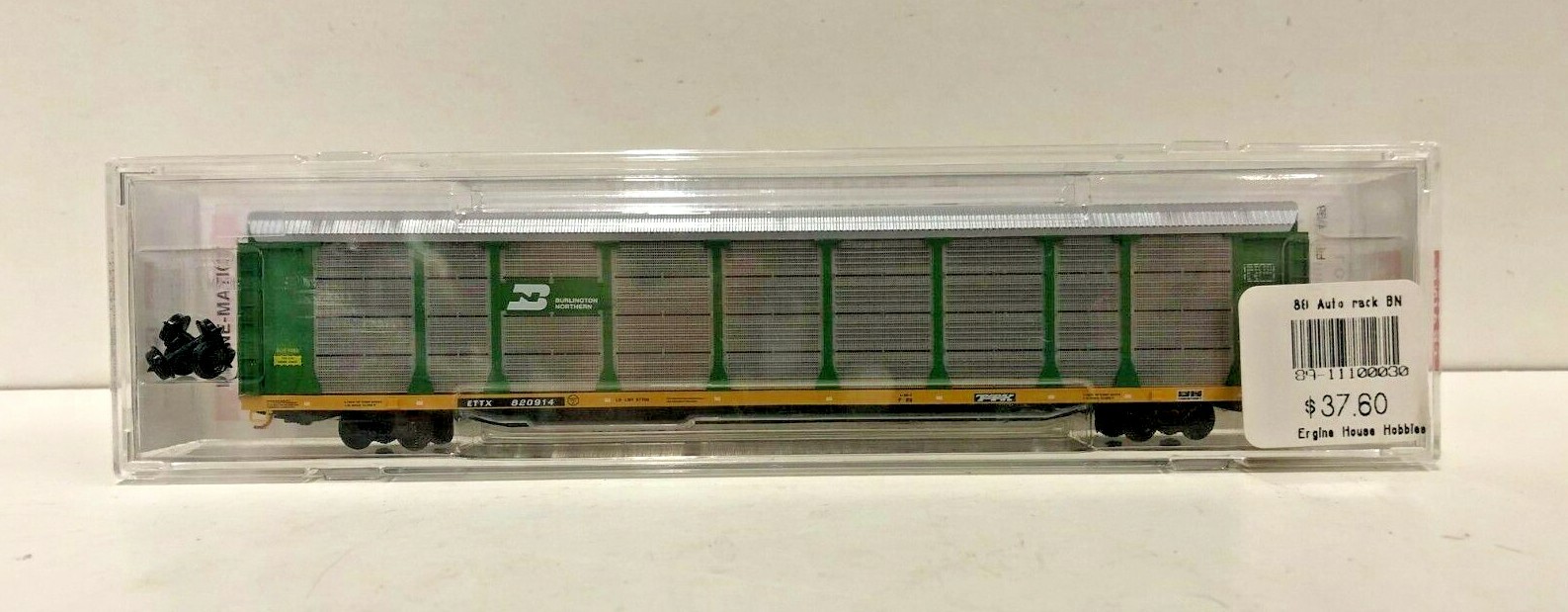 Micro-Trains Burlington Northern 89′ Tri-Level Closed Auto Rack 111 00 0301 N SC