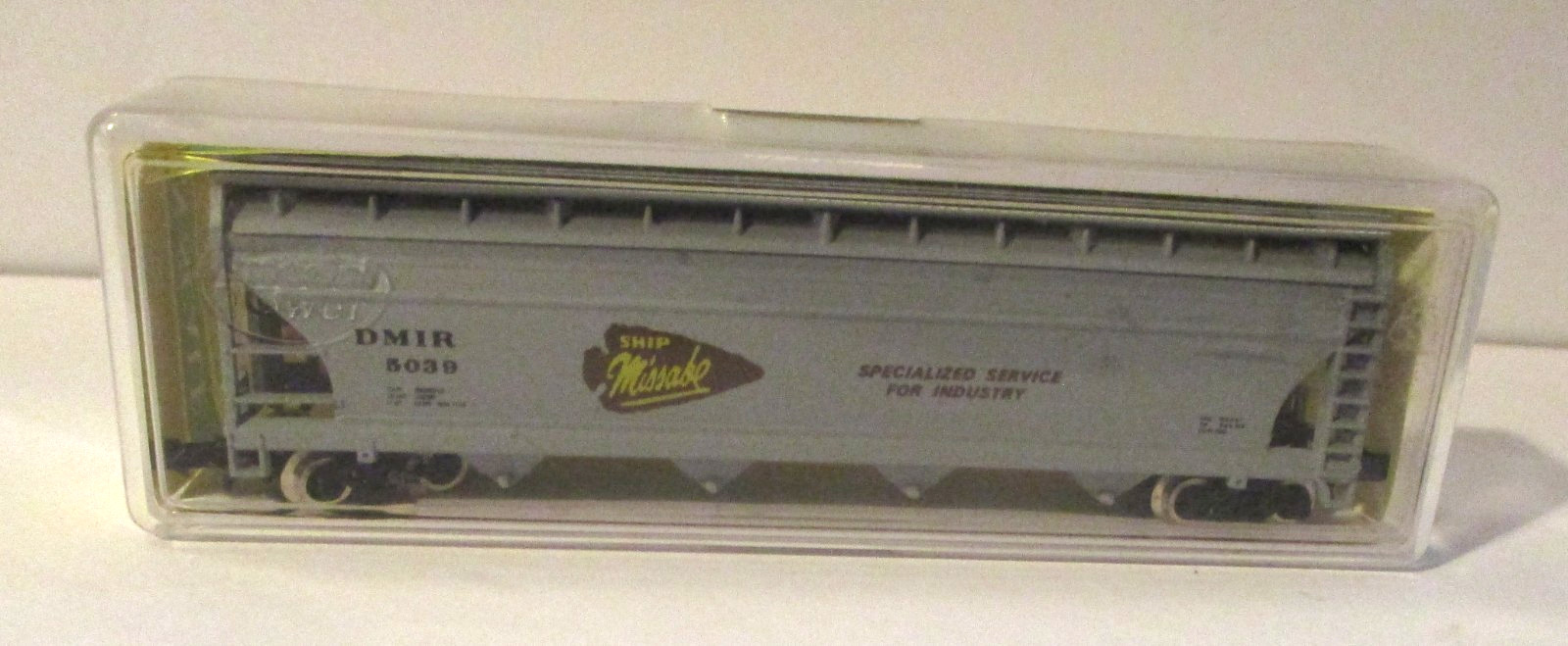 NOS DM&IR RAILROAD MODEL RAILROAD 55′ CYLINDRICAL HOPPER IRON ORE FREIGHT CAR *N