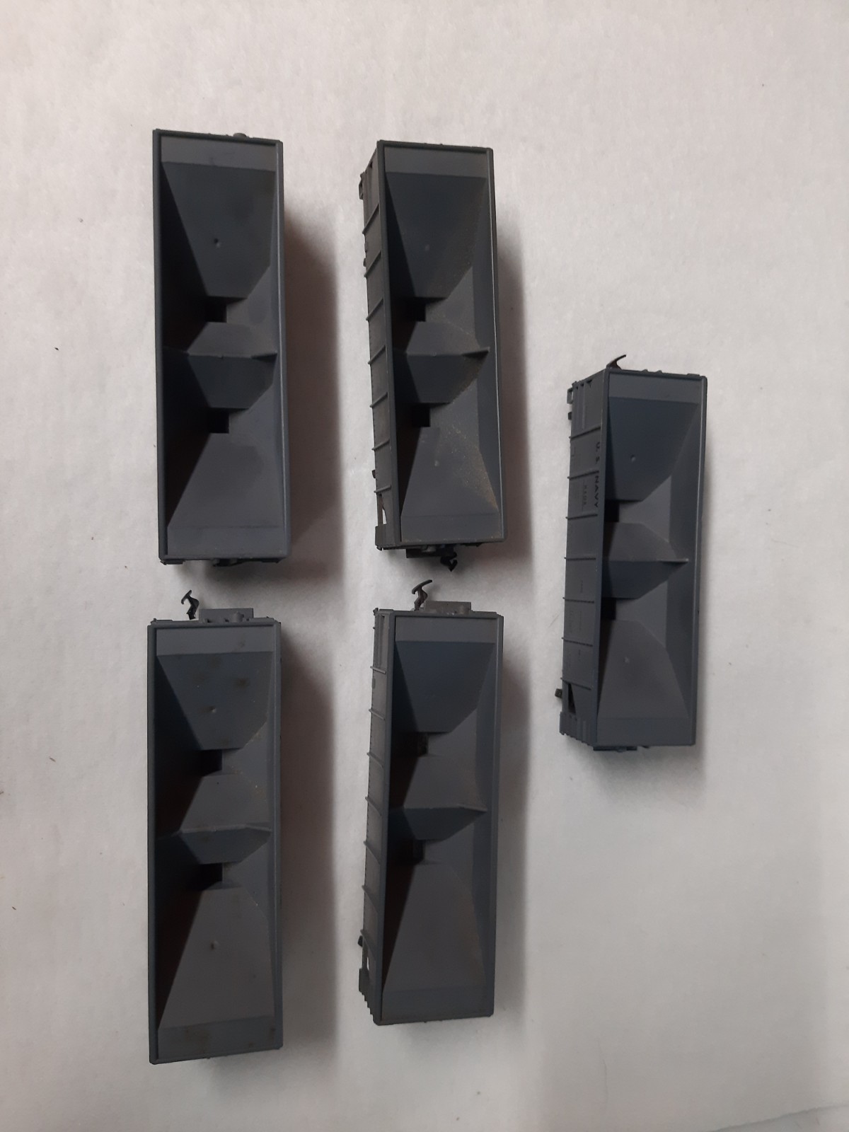 Mantua Tyco HO Operating Hoppers US Navy Used Broken Step Couplers Lot Of 5