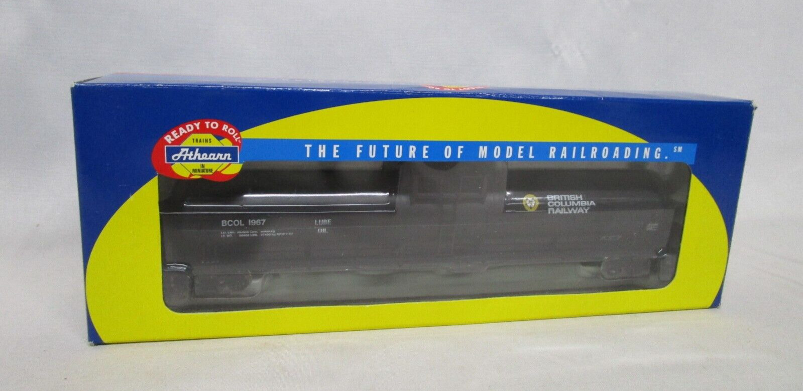 Athearn HO Scale BCOL British Columbia BC Rail 62′ Lube Tank Car #1967