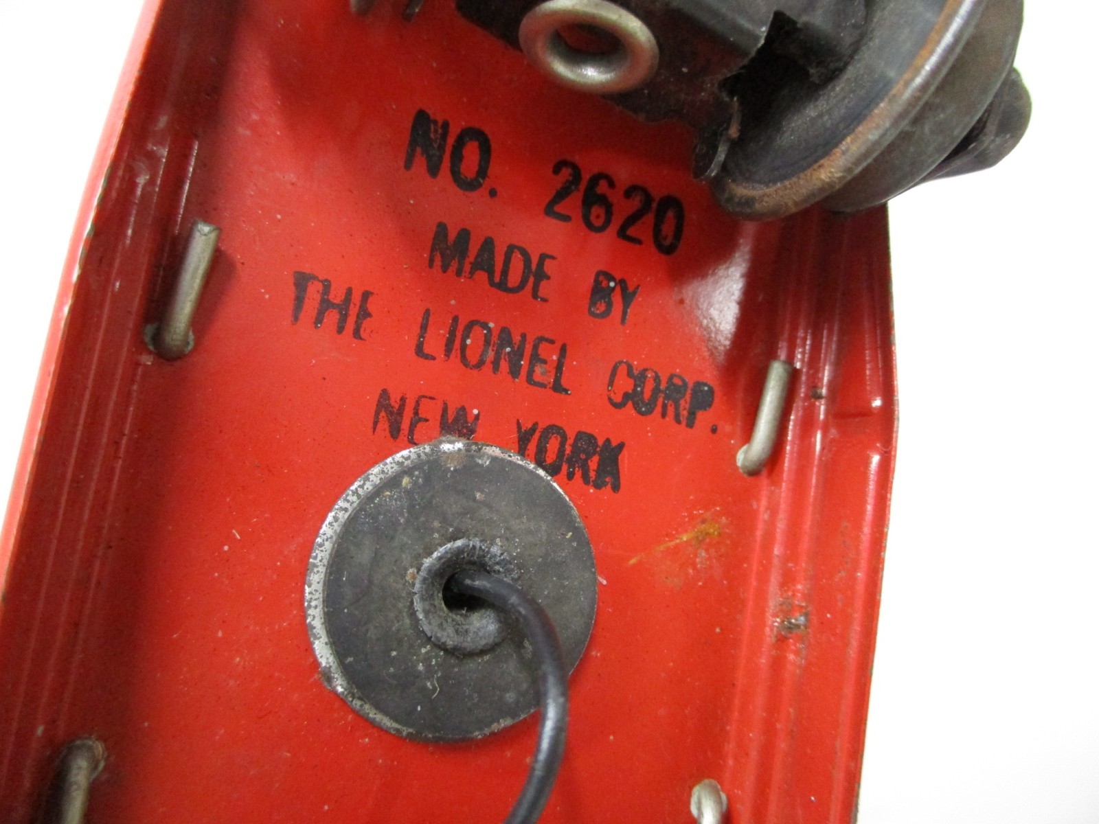 Lionel 2620 Floodlight Car Red with Gray Light 1941 Prewar O gauge X8634