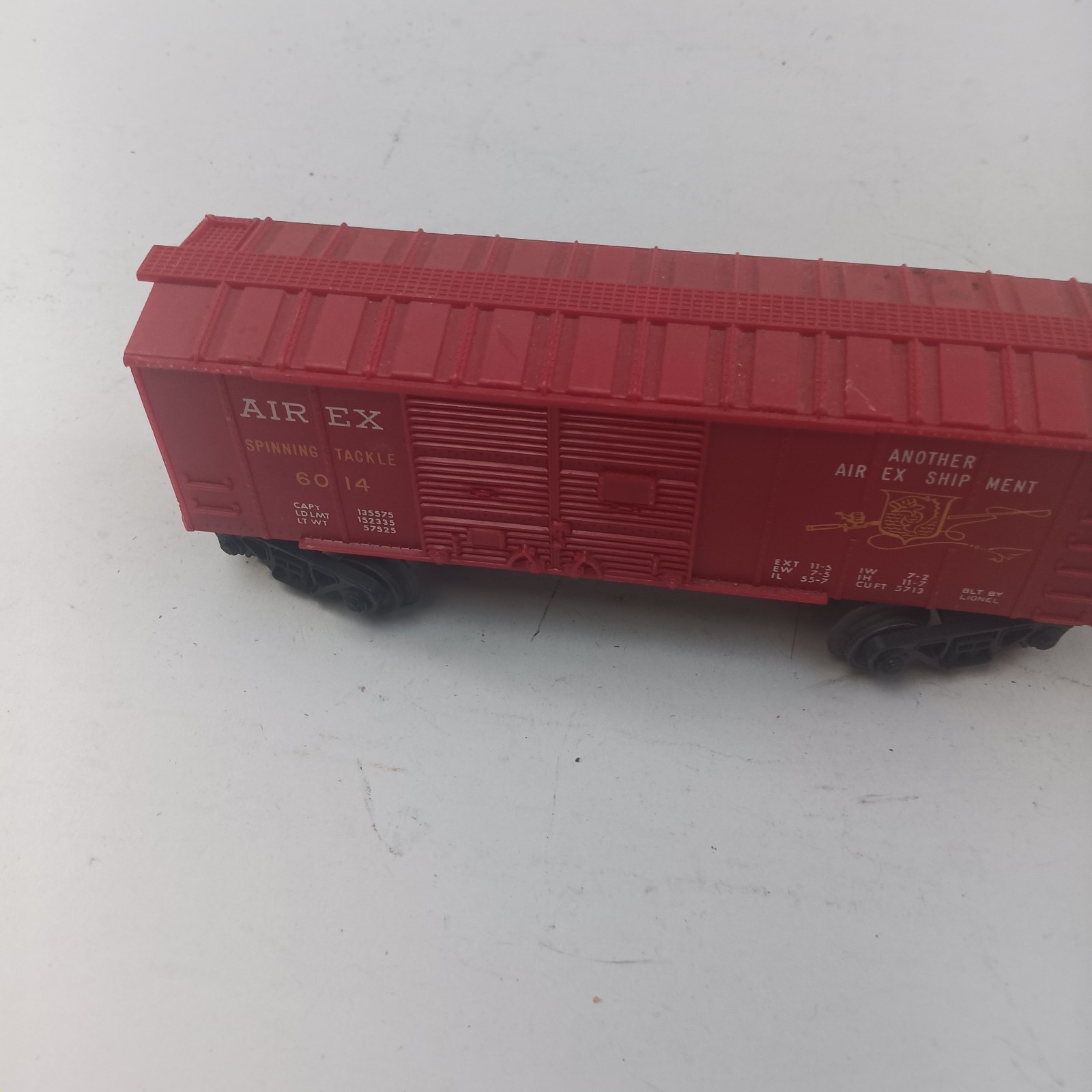 Lionel 6014 Airex Spinning Tackle Red Box Car