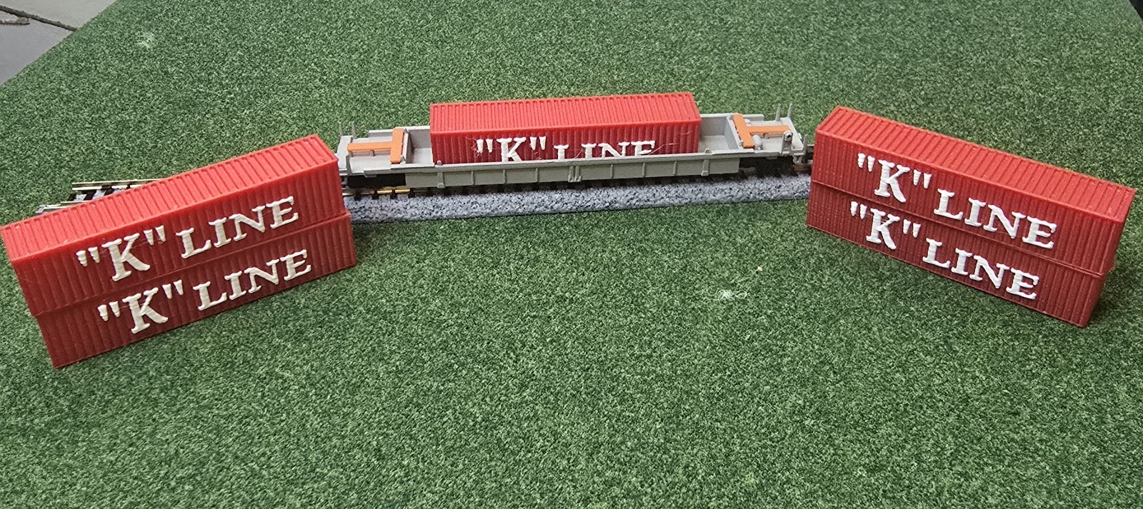 1/160 N Scale 5 Pack 40ft Shipping K LINE SHIPPING Containers FREE SHIPPING