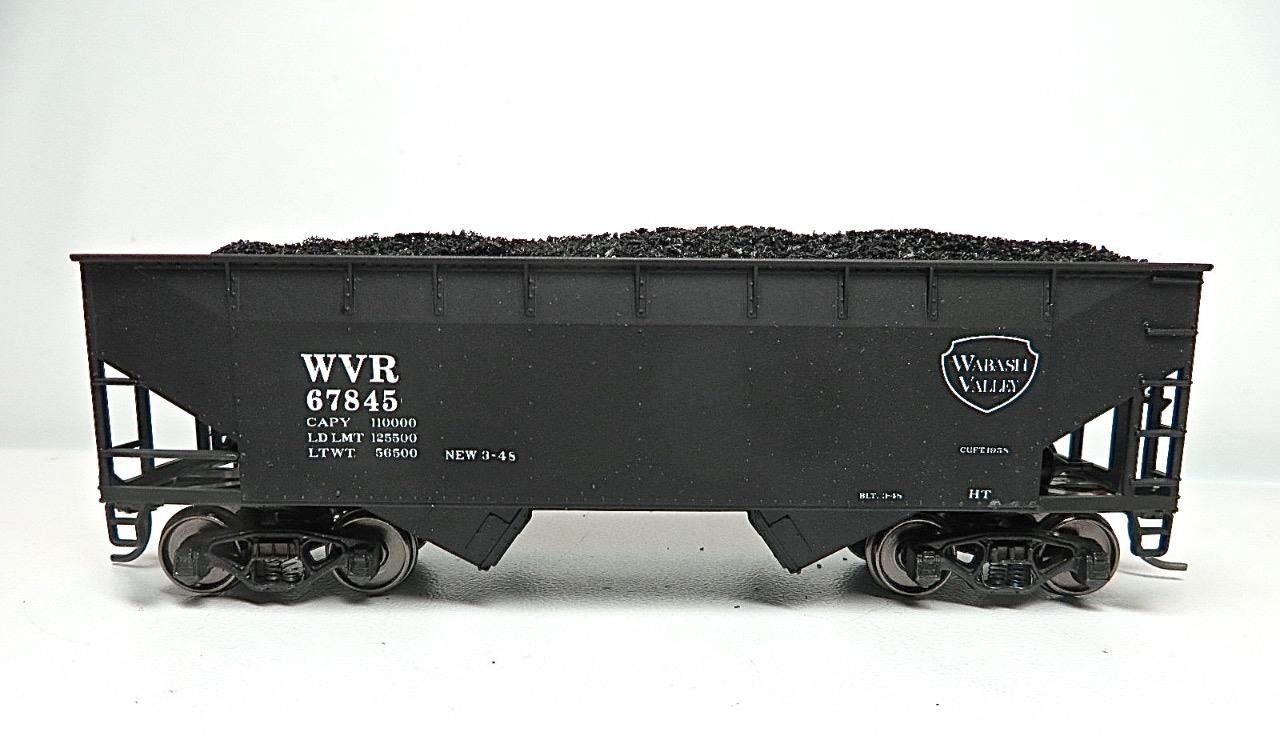 HO 4 Kadee Wabash Valley Offset 32′ Loaded Coal Hoppers Different Car Numbers #1
