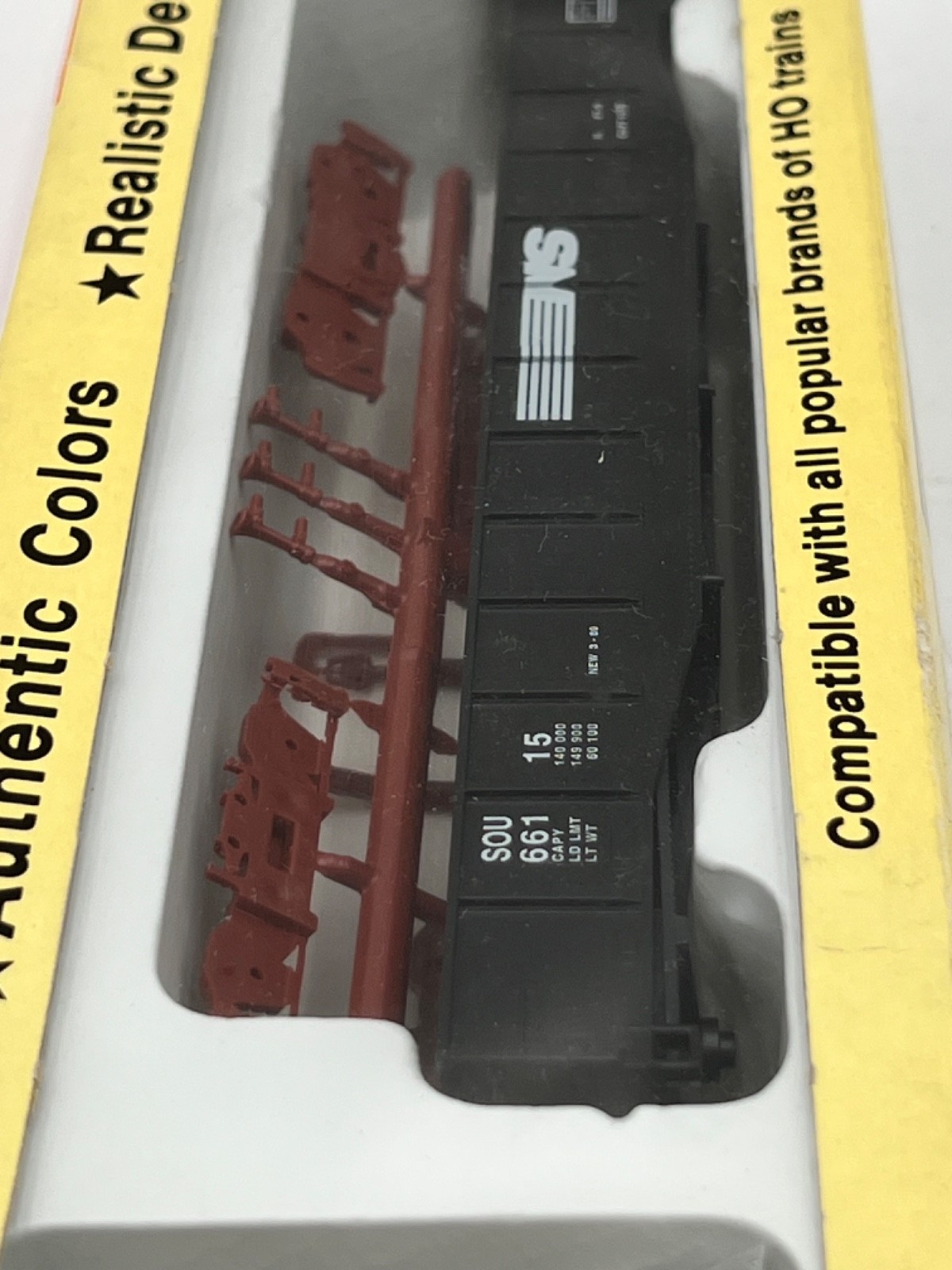 Con-Cor HO Scale 54′ Mill Gondola w/ Load Norfolk Southern SOU 661 Kit