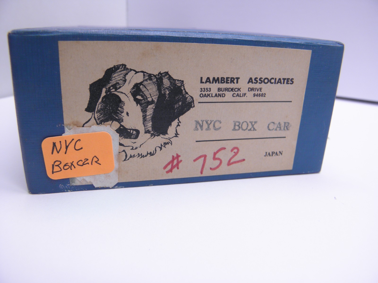 LAMBERT ASSOCIATES – NYC BOXCAR UNPAINTED – HO SCALE- BRASS – JAPAN – NOS