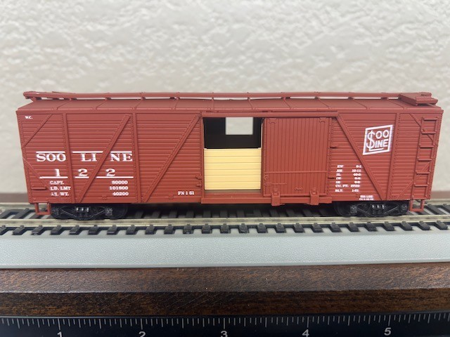 SOO LINE GRAIN DOOR USRA 40ft SINGLE SHEATHED BOX CAR HO Scale ” $OO LINE ” NEW