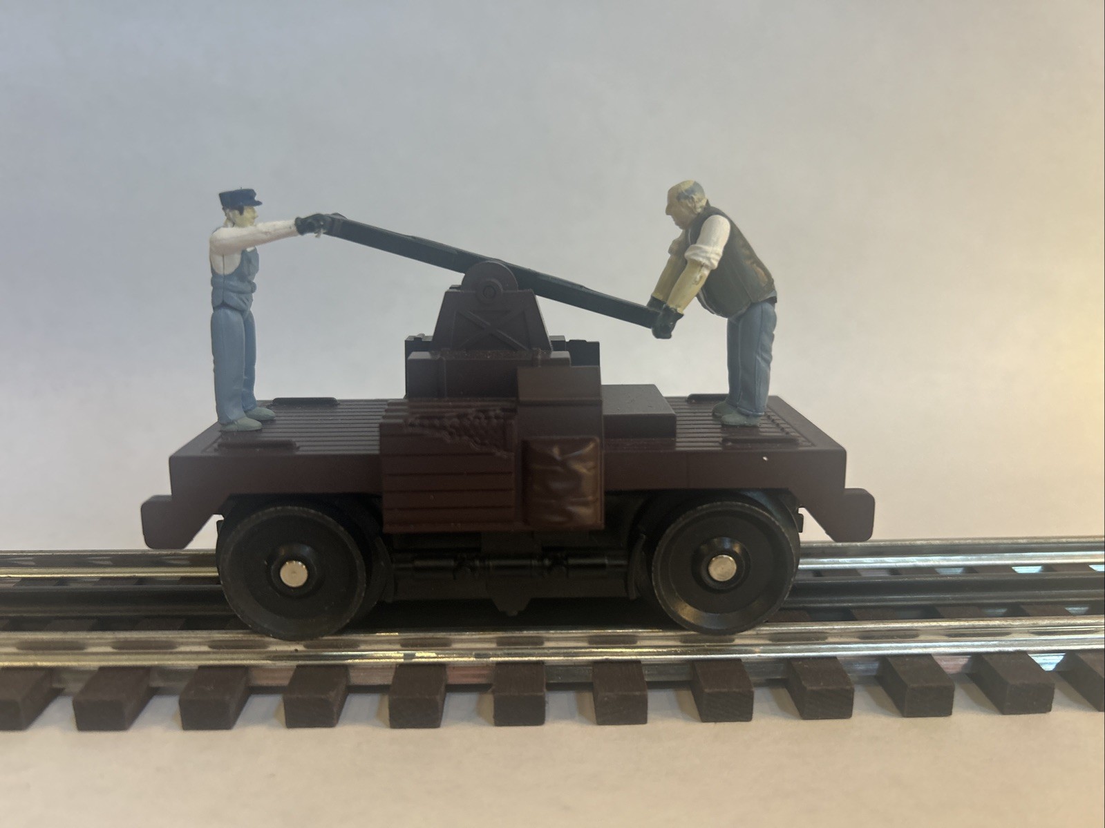 MTH Railking 30-2059 Operating Tuscan Handcar – 1999 – O Gauge