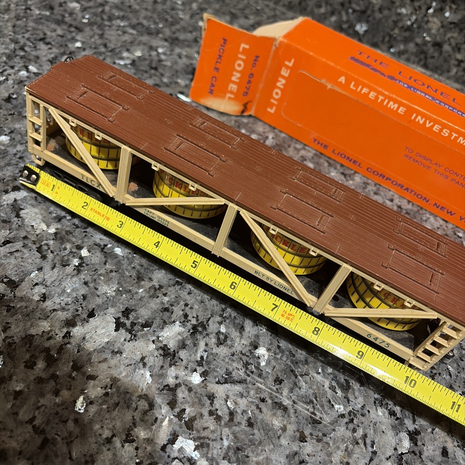 Postwar Lionel 6475 Pickle Vat Car From 1960~w/OB