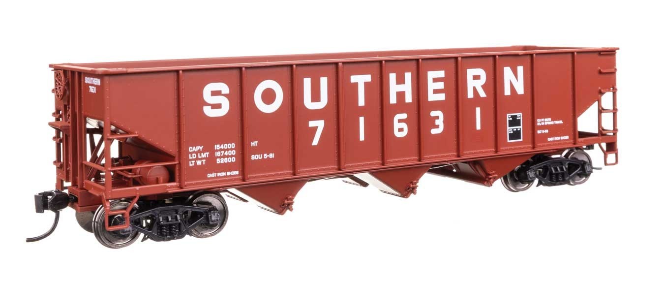 Walthers Mainline HO 56754 Southern Railway 70-ton AAR 3-Bay Open Hopper Car