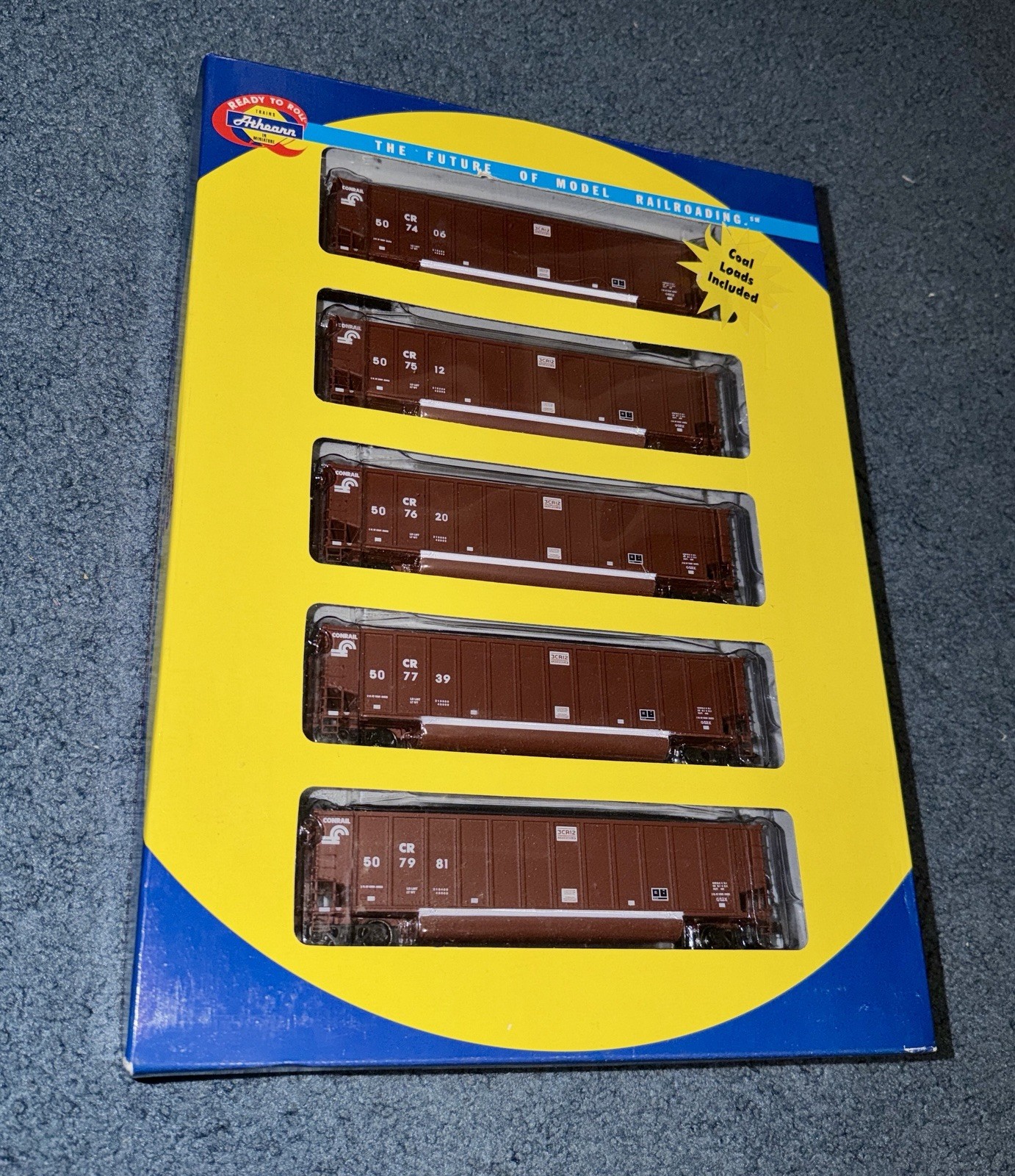 Athearn HO Conrail BethGon Coalporter 5 Pack 93028 507406 507512 507620 507739