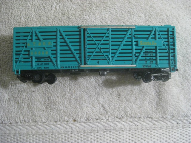Mantua HO Scale Santa Fe ATSF #80680 live Stock Cattle Car Freight Car Green