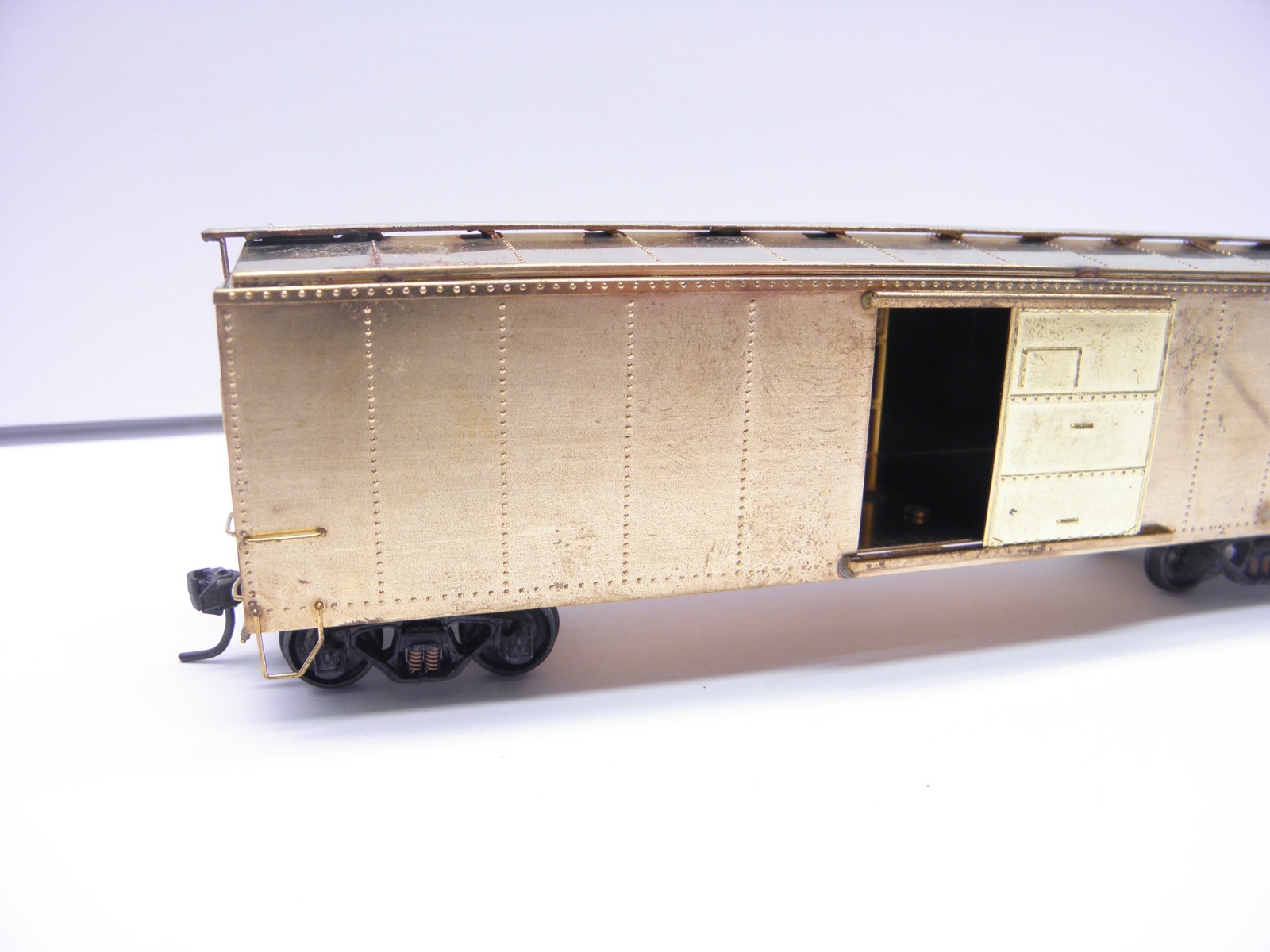 LAMBERT ASSOCIATES PRR BOXCAR UNPAINTED – HO SCALE- BRASS – JAPAN – NOS