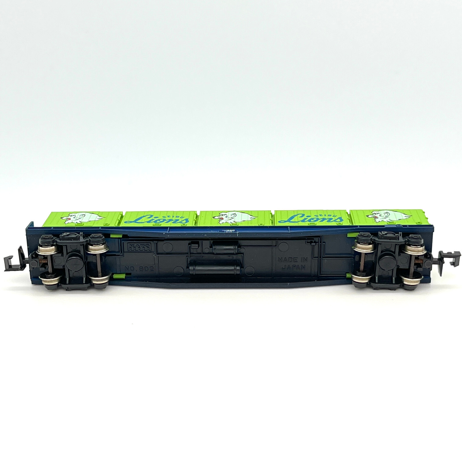 Kato N Scale 802A Seibu Lions Japan Baseball Koki 10000 Flat Car with Containers
