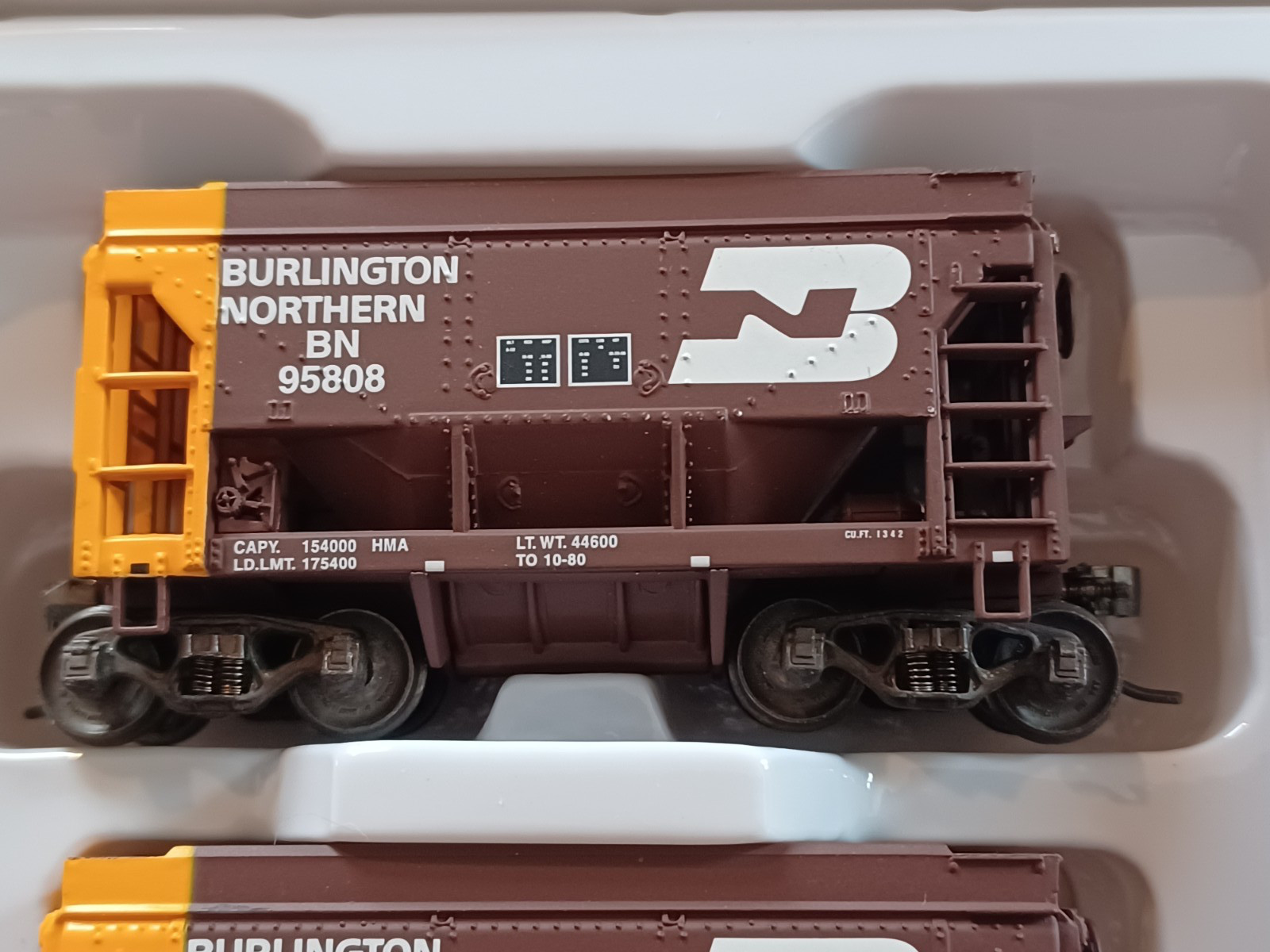 WALTHERS-GOLD LINE-HO-ORE CAR-TACONITE VERSION-12PK-BURLINGTON NORTHERN #2