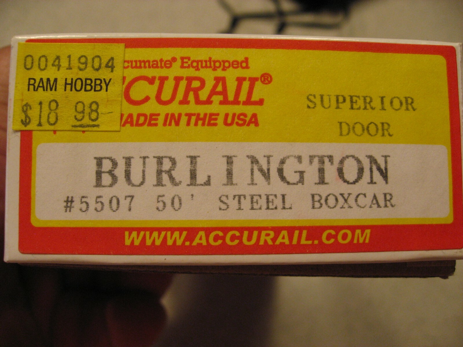 Accurail #5507 50′ Steel Boxcar Superior Door Burlington Route – CB&Q 23045