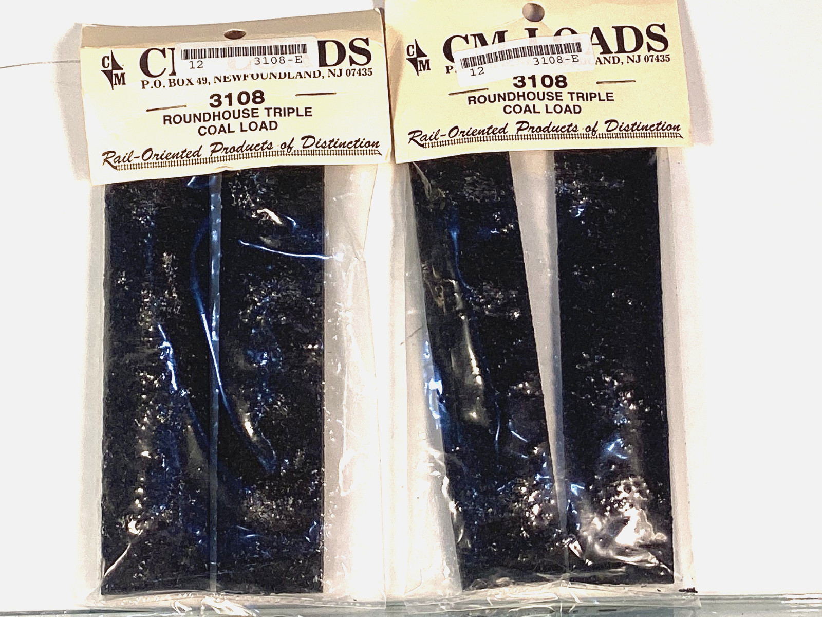 CM Loads – Coal Load for MDC 3-Bay Hopper – #3108 – 2 Sets