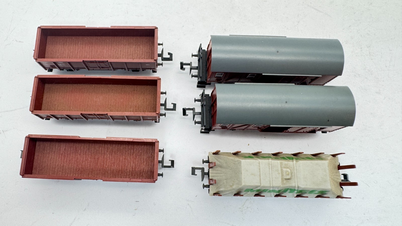 Minitrix N 3500 etc. freight cars stake cars of DB 6 pieces #MEL4#