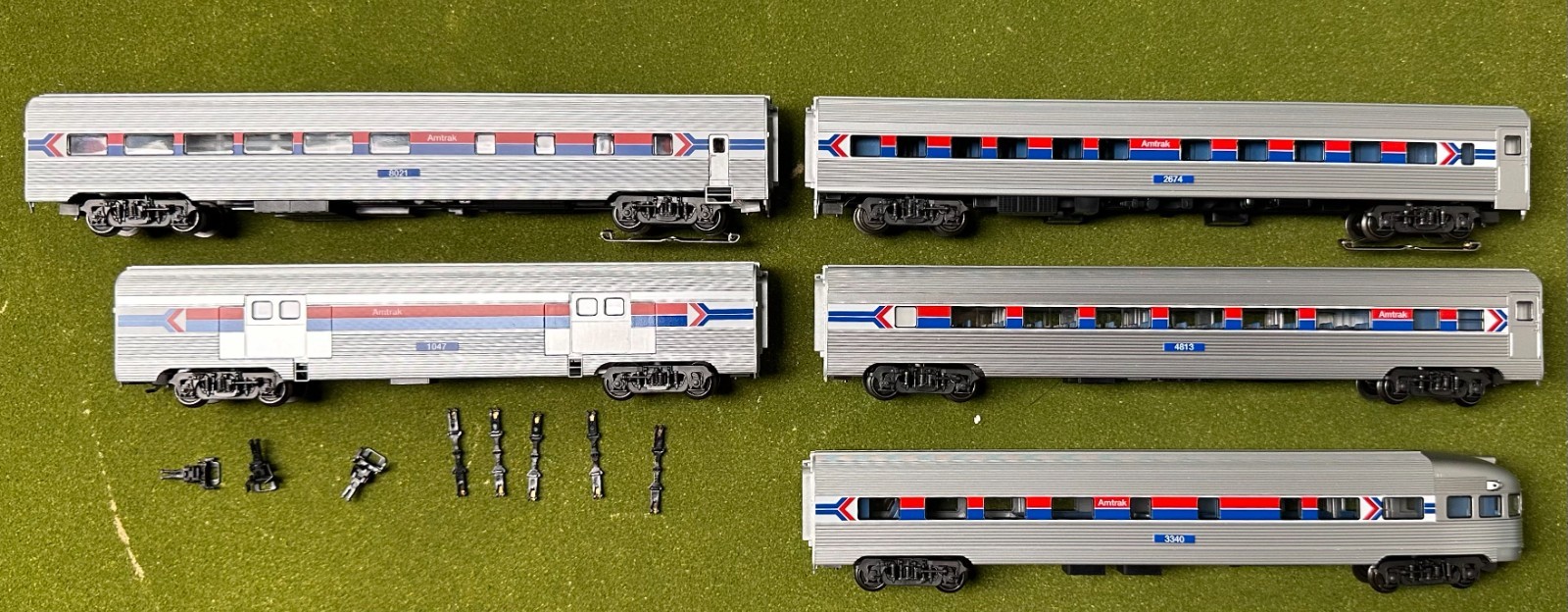 Marklin 43600 HO 3-Rail AC 5pc Amtrak