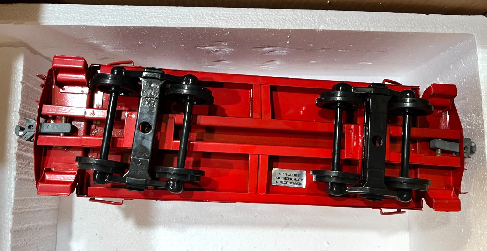 Vintage Pressed Steel Buddy L Outdoor Railroad Train Caboose Original 3017