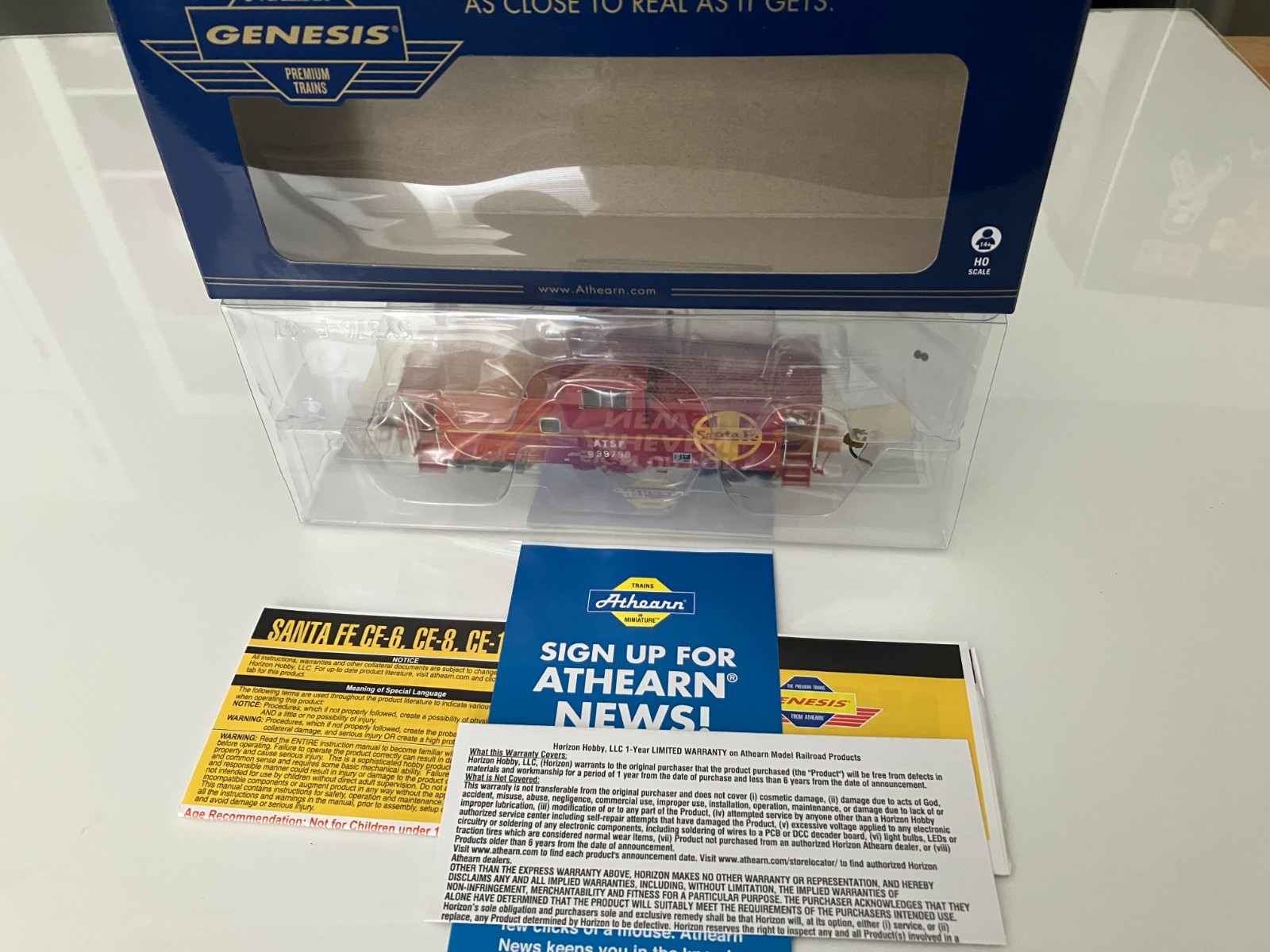 ATHG78378 Athearn Genesis Santa Fe Wide Vision Caboose #999798 w/Tsunami Sound