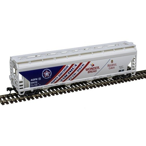 N Atlas 50007120 ACF 5250 COVERED HOPPER WONDER BREAD BICENTENNIAL ACFX #56670