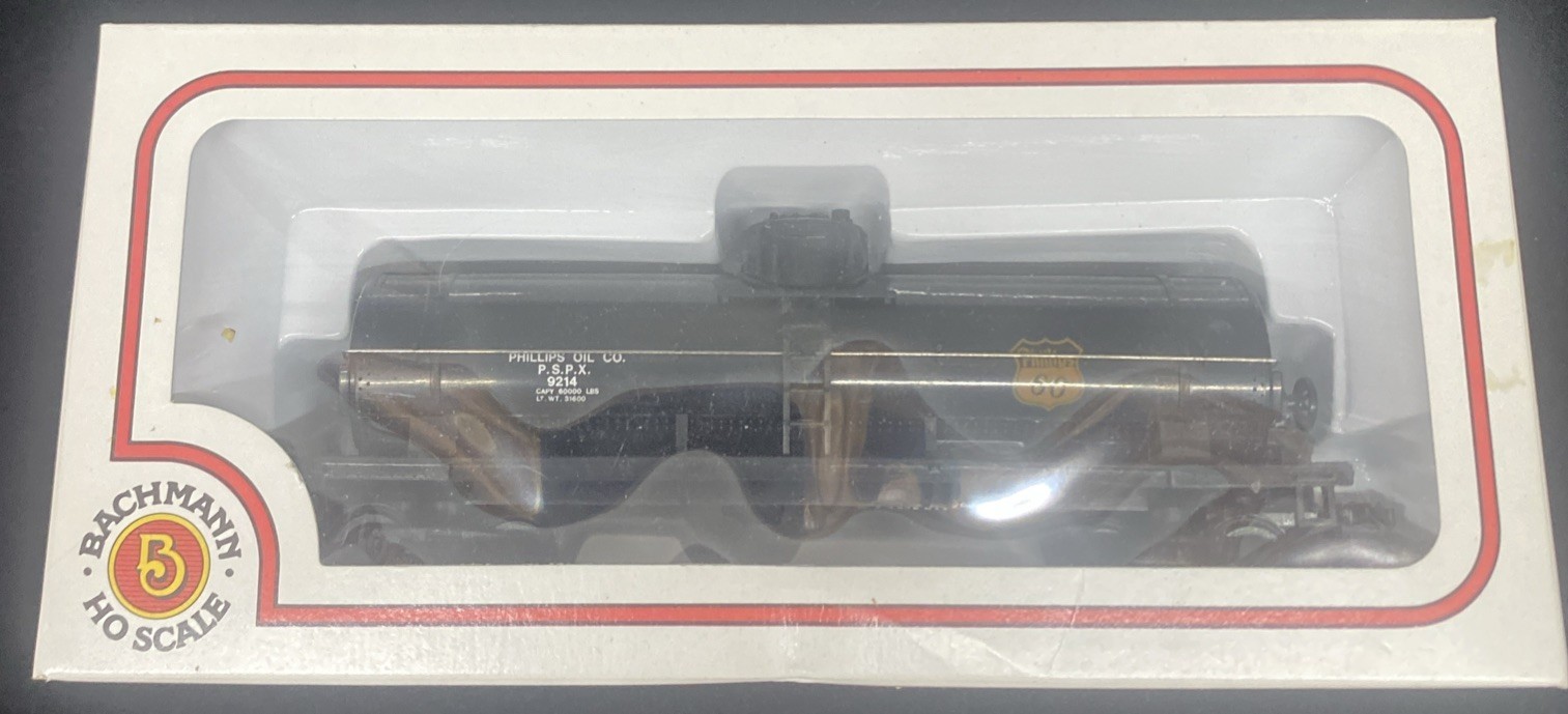 Bachmann HO Scale Phillips Oil Co. 66 Single Dome Tank Car PSPX 9214 Tanker NOS