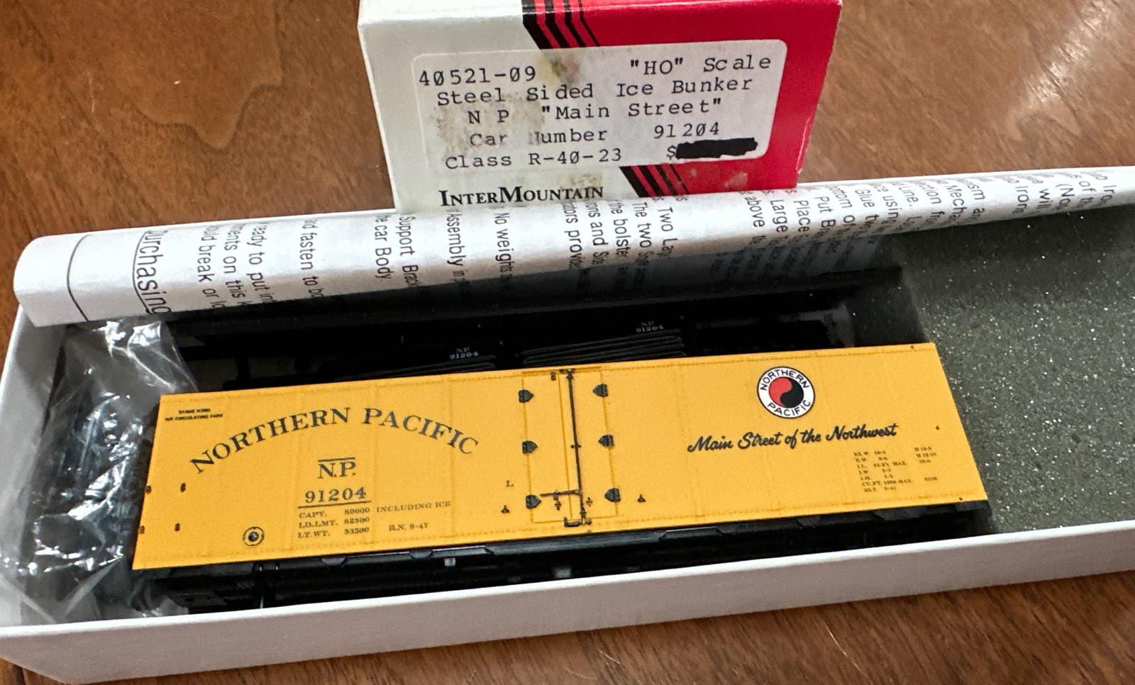 Intermountain HO Kit #40521-09 Steel Side Ice Bunker Northern Pacific #91204 NY
