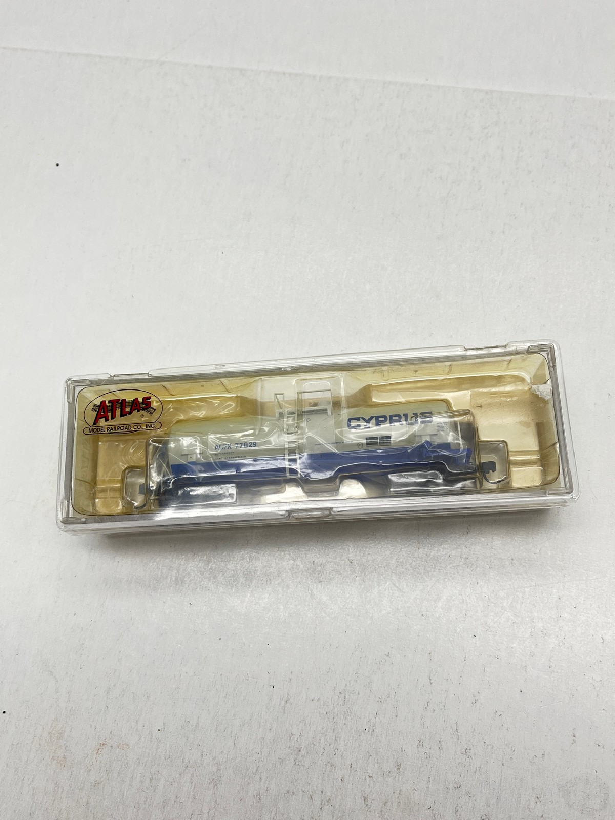Atlas N Scale Cyprus ACFX 77829 14000 Gallon Kaolin Tank Car #34921
